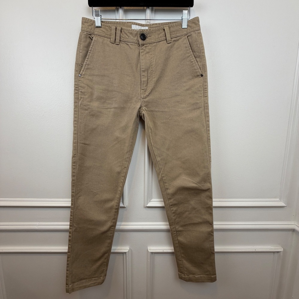 I Love Ugly Mens Slim Fit Chino Pants Tan Khaki‎ Size Small ilu Trousers